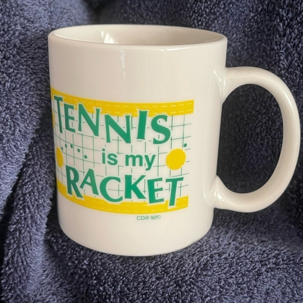 CD 1992 - Vintage - Tennis Is My Racket - Mug